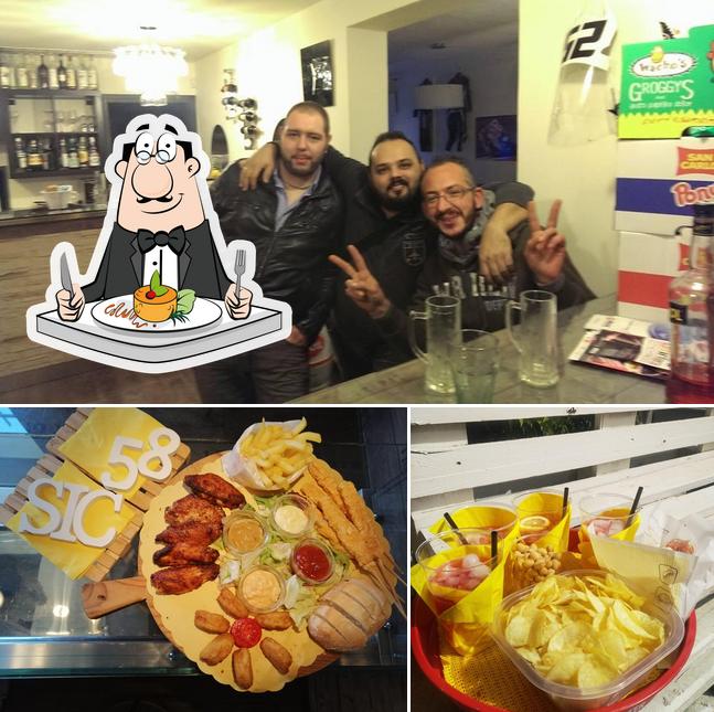 Questa è la foto che raffigura la cibo e interni di Bar 58 Sic