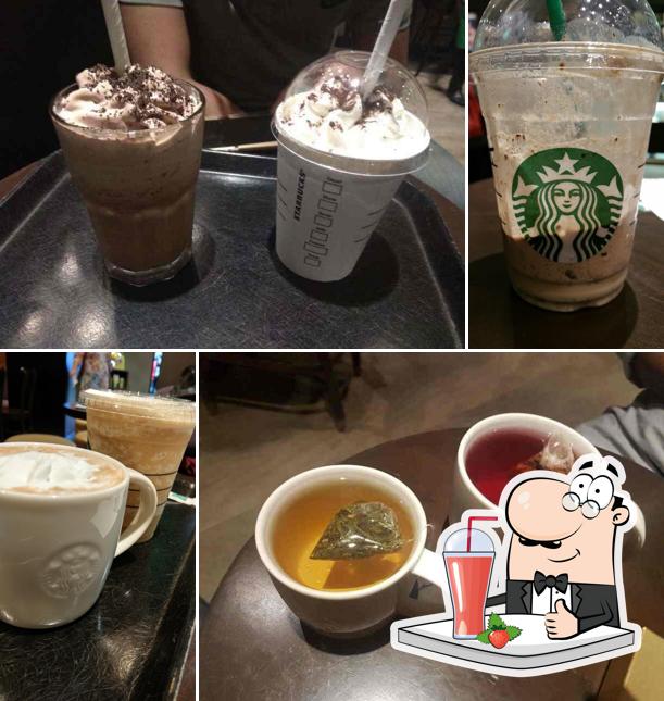 Come and try various drinks available at Starbucks