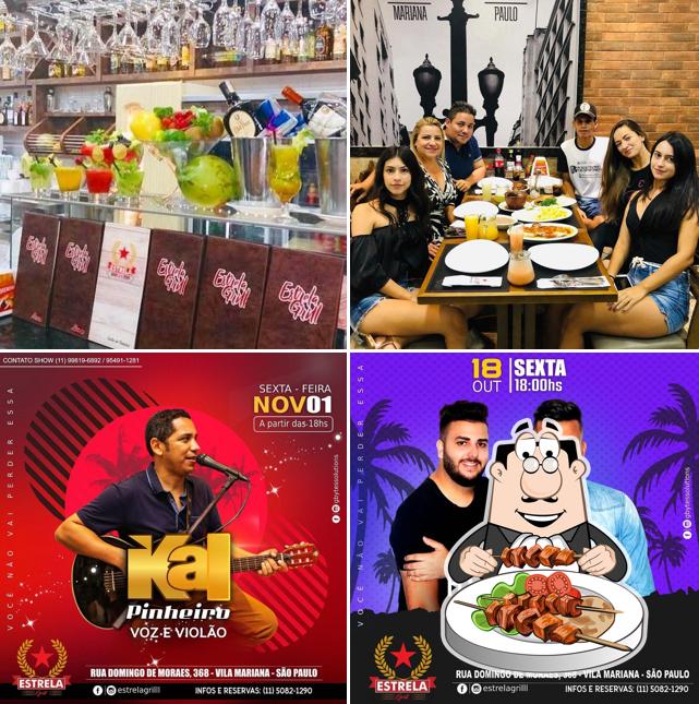 Platos en Estrela Grill