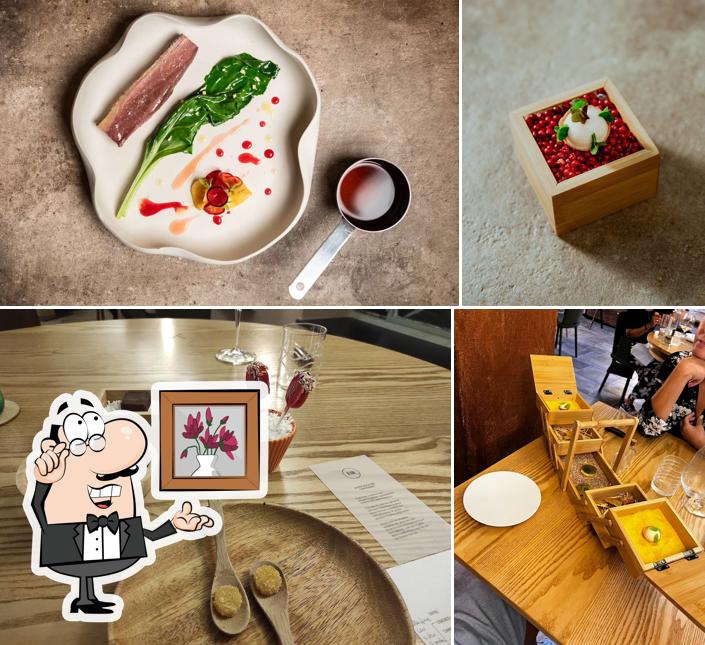 La immagine della interni e cibo di Ristorante Equilibrio