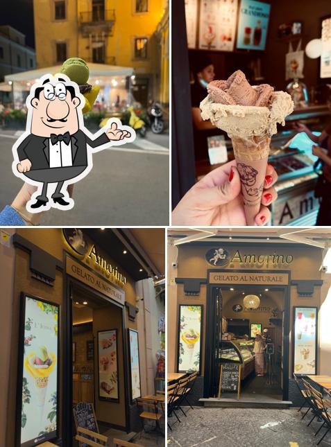 La foto della interni e cibo di Amorino Gelato - Sorrento San Cesareo