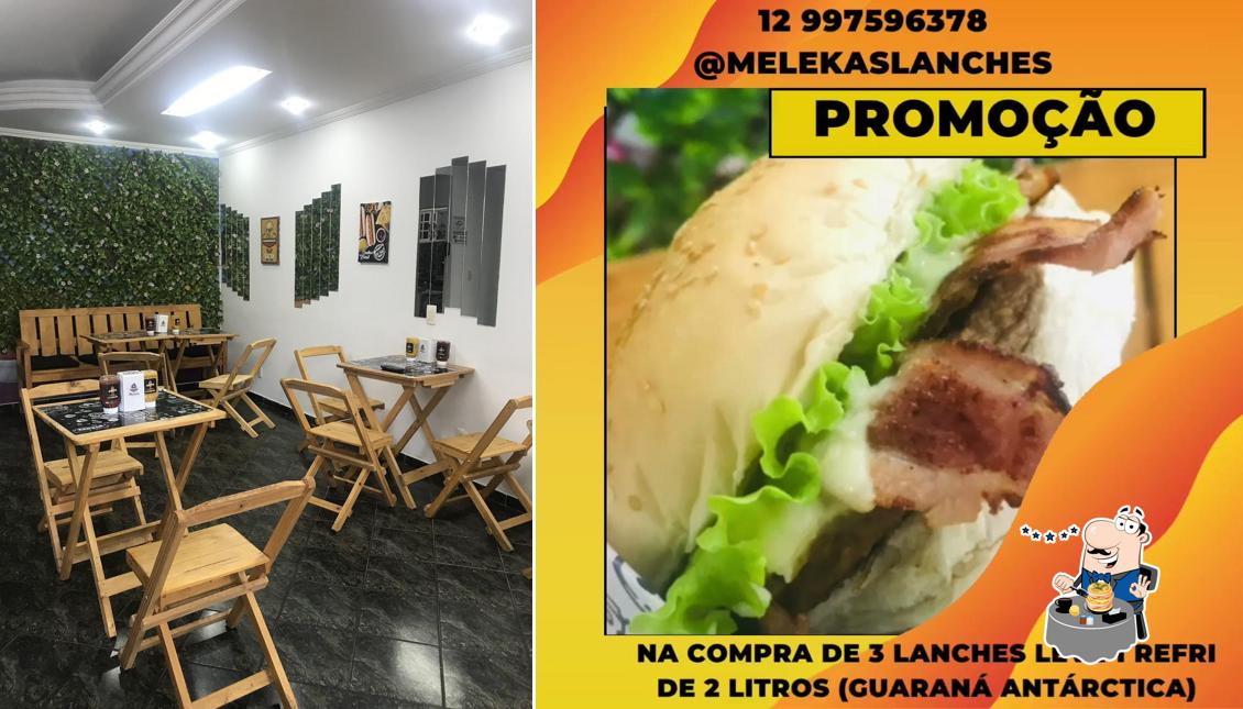 Comida em Meleka's Burguers