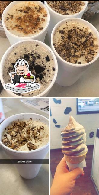 Dairy Mart serves a variety of desserts