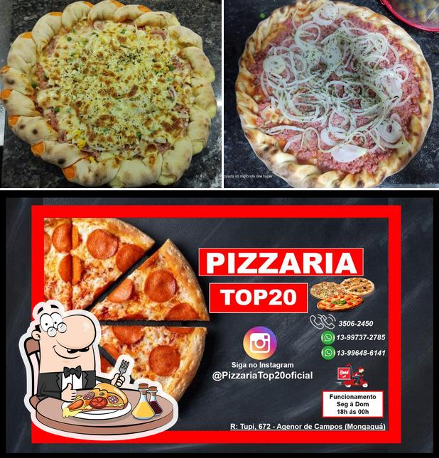 Peça diversos variedades de pizza