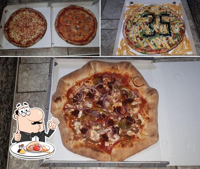 Elige entre diferentes tipos de pizza