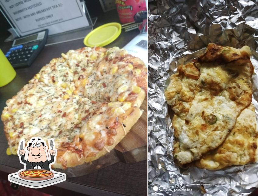 Order pizza at Cafe' Scrummy Yummy