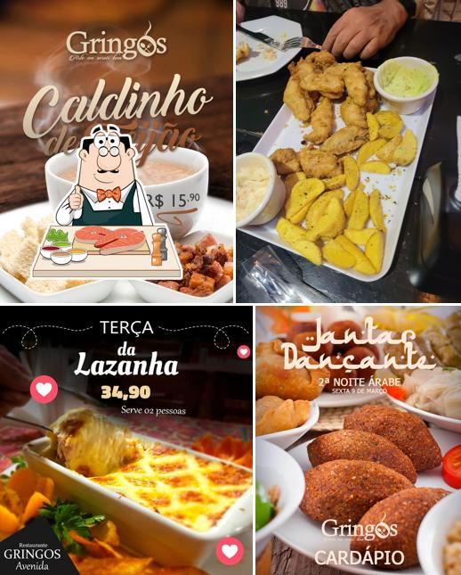 Peixe e fritas em Gringos