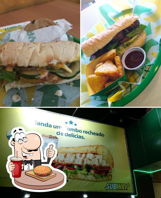 Experimente um hambúrguer no Subway