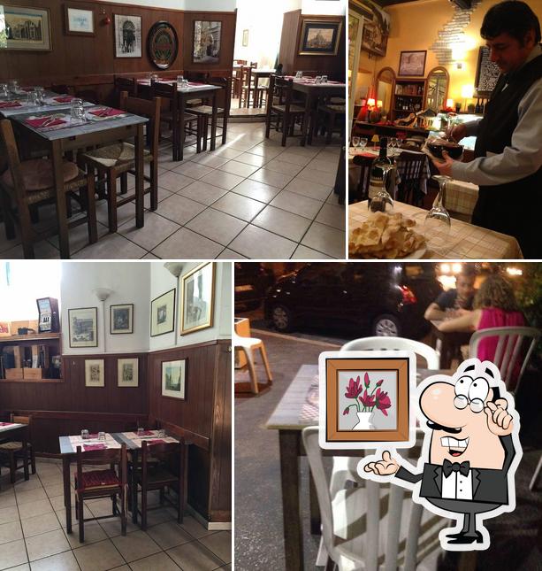 L'intérieur de Trattoria Romana La Taverna dei 40