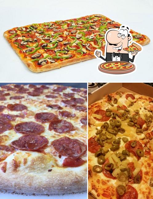 Prenez différents genres de pizzas