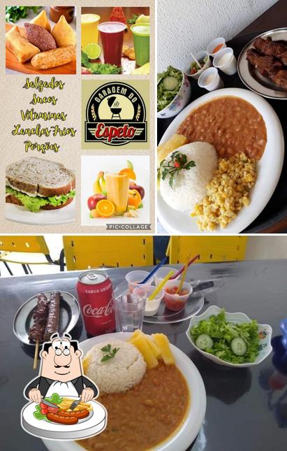 Comida em Garagem do espeto