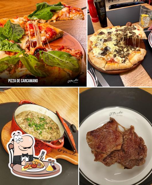 Escolha pizza no O' Pasta Trattoria Barra Shopping Sul