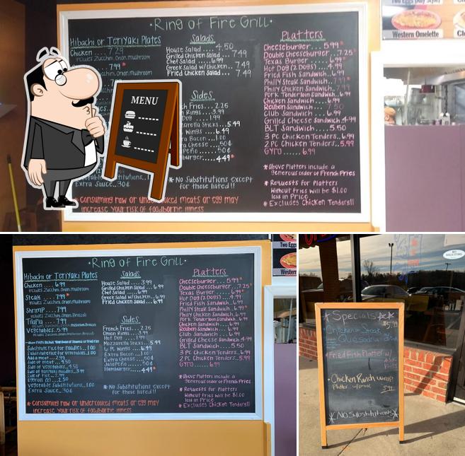 Ring Of Fire Grill in Randleman Restaurant menu and reviews