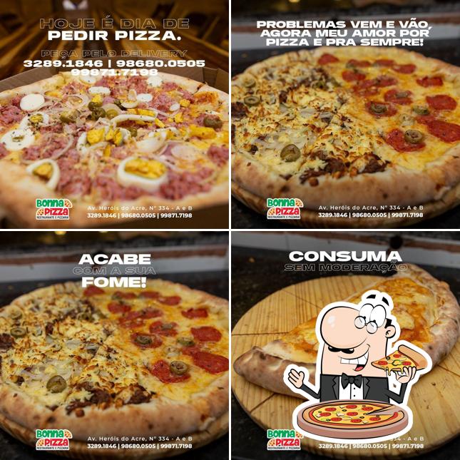 Experimente diversos tipos de pizza