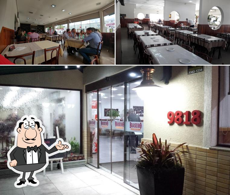O interior do Braseiro Churrascaria