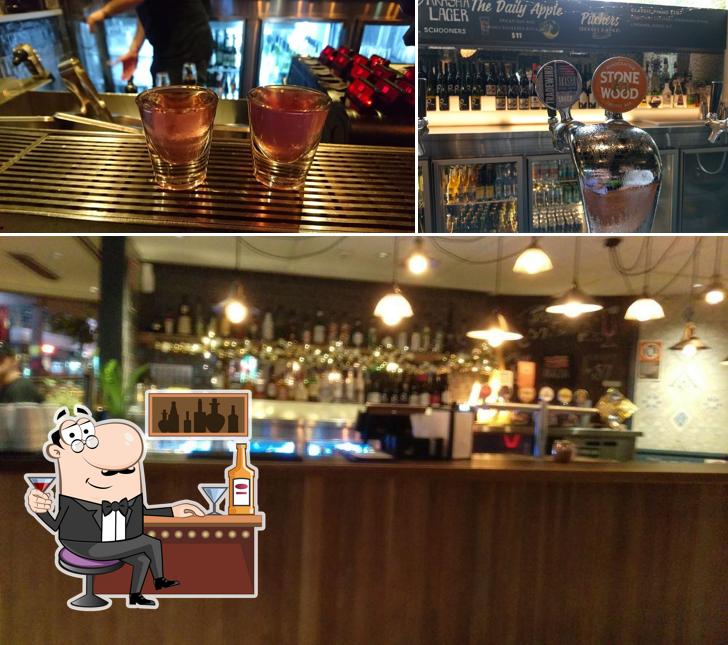 Check out the photo showing bar counter and wine at Chatswood Hotel