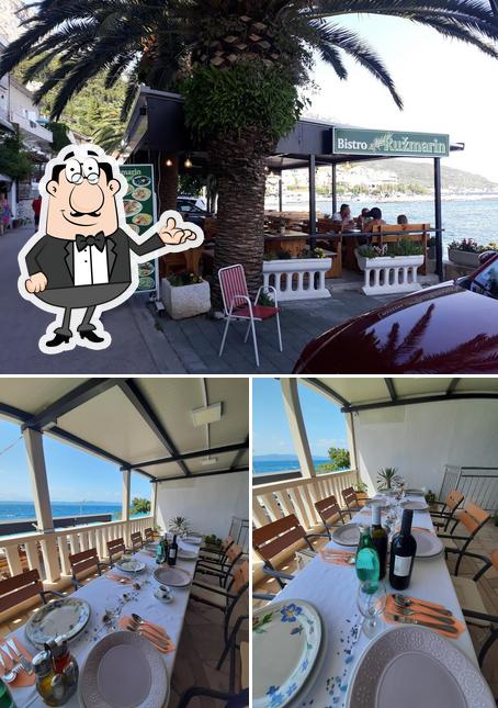 Gli interni di Restoran Ružmarin