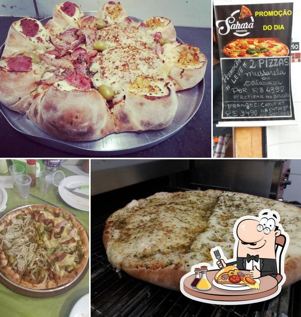 Experimente pizza no Pizzaria Sahara Guapituba