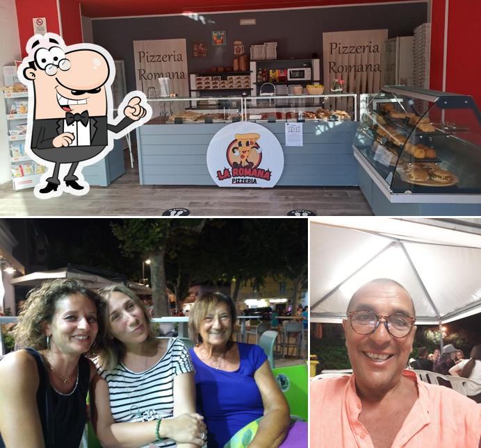 Gli interni di Pizzeria La Romana