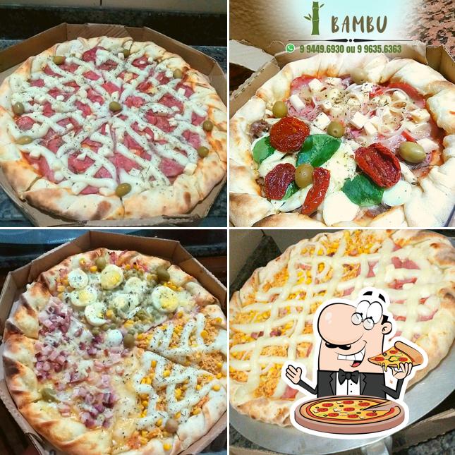 No Bambu Pizzaria, você pode degustar pizza