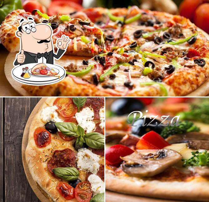 Escolha pizza no Pizzaria Rodrigues