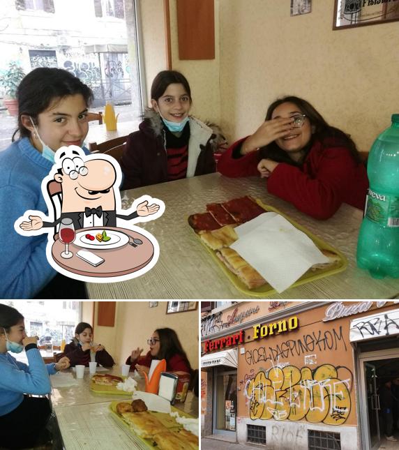 La tavolo da pranzo e esterno del ristorante