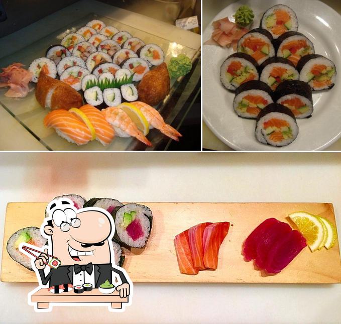 Try out different sushi options