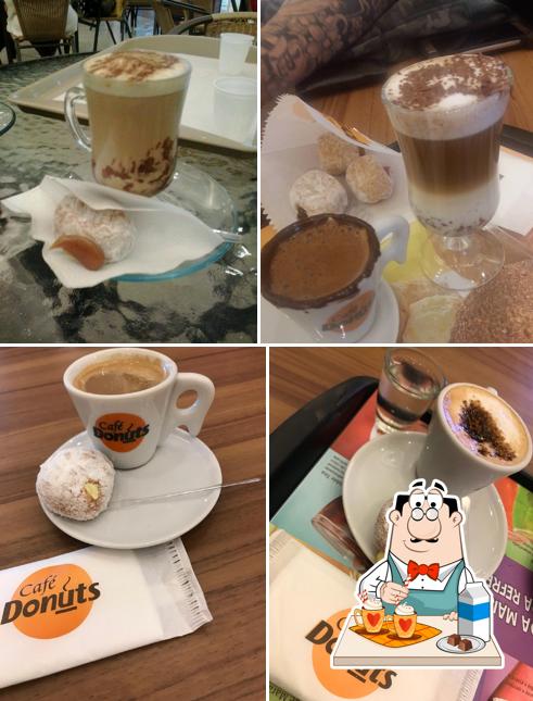 Café Donuts fornece uma gama de bebidas