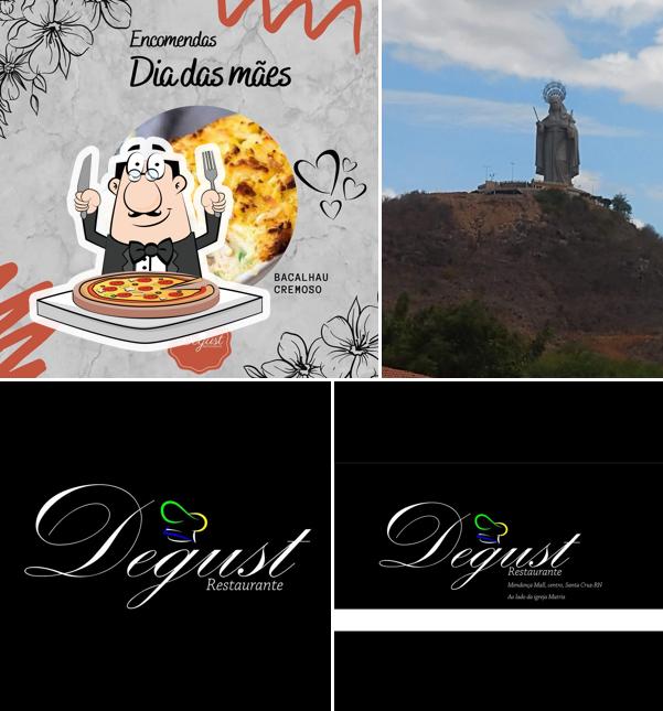 Experimente pizza no Honorato Restaurant