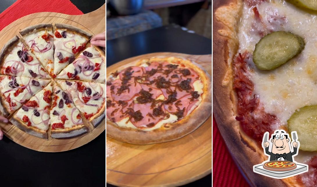 Consiga diferentes variedades de pizza