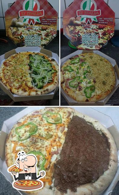 Escolha diversos tipos de pizza