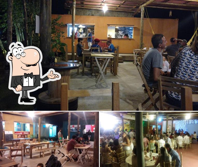 O interior do Container Garden Gastronomia