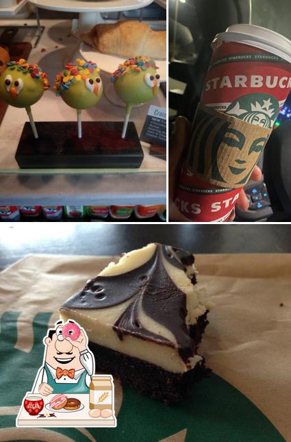 Starbucks provides a variety of sweet dishes