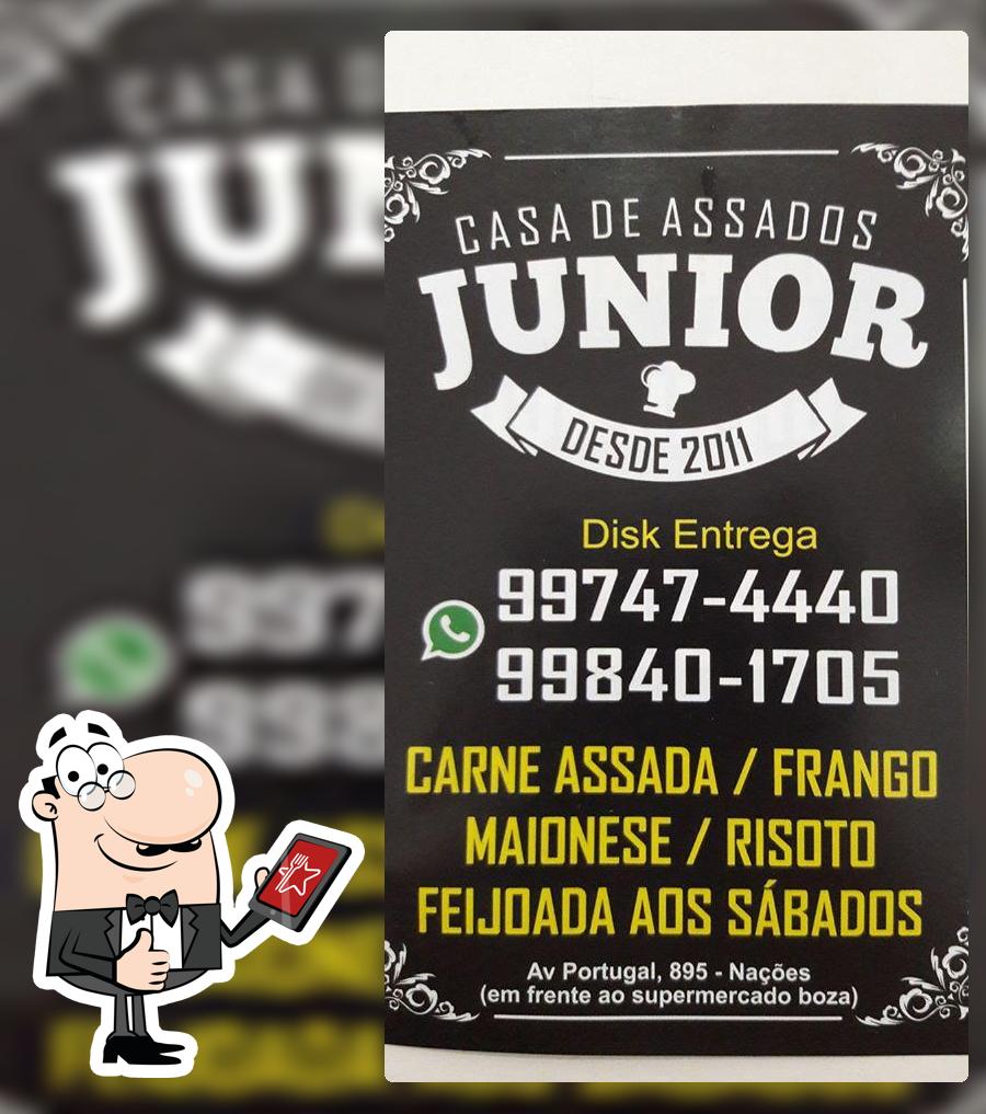 Aqui está a publicidade do Casa de assados do Junior