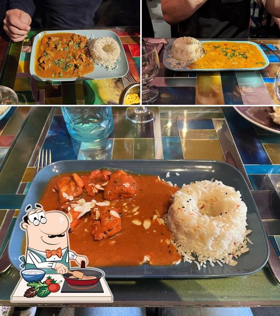 Poulet au curry à Le Taj Mahal