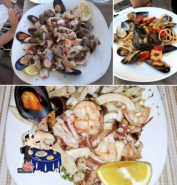 Prenez des fruits de mer à Osteria Pizzeria Spaghetteria