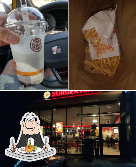 Voici la photo indiquant la nourriture et bière sur Burger King