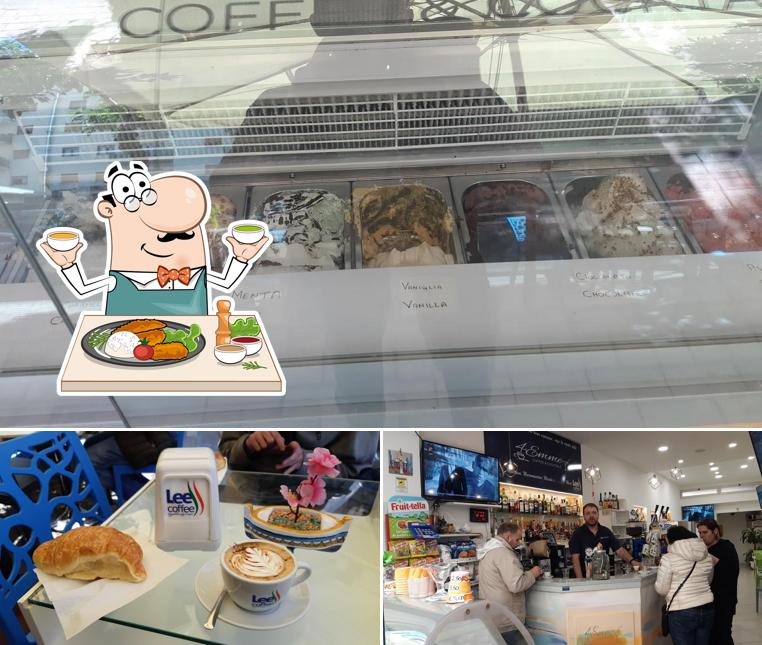 Guarda la immagine che mostra la cibo e bancone da bar di Lee Coffee