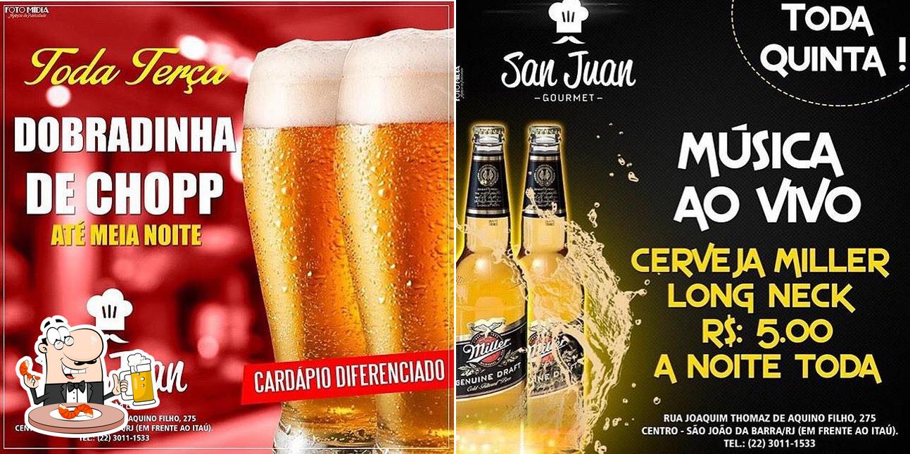 Peça um copo de cerveja leve ou escura