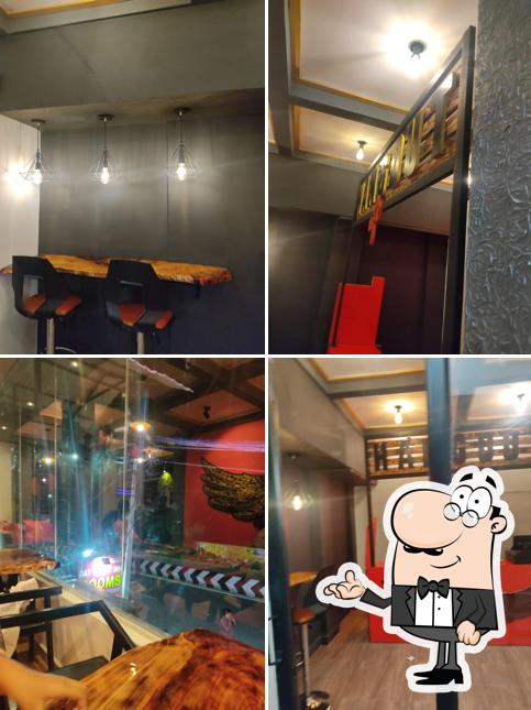 The interior of Hangout Cafe