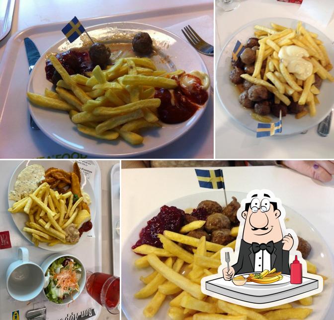 Ordina un piatto di patatine a IKEA Aubonne Restaurant