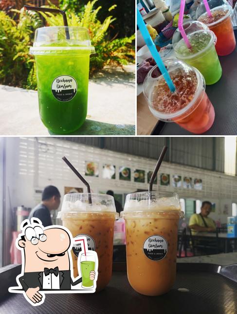 Enjoy a beverage at Beehana Dimsum