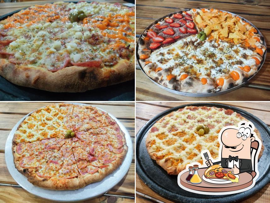 Consiga diferentes variedades de pizza