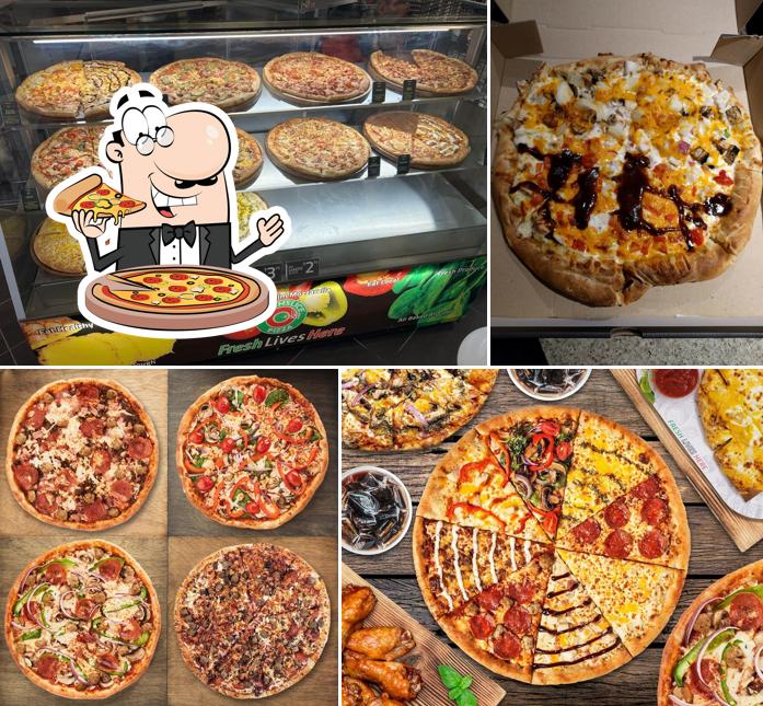 Elige entre diferentes formatos de pizza