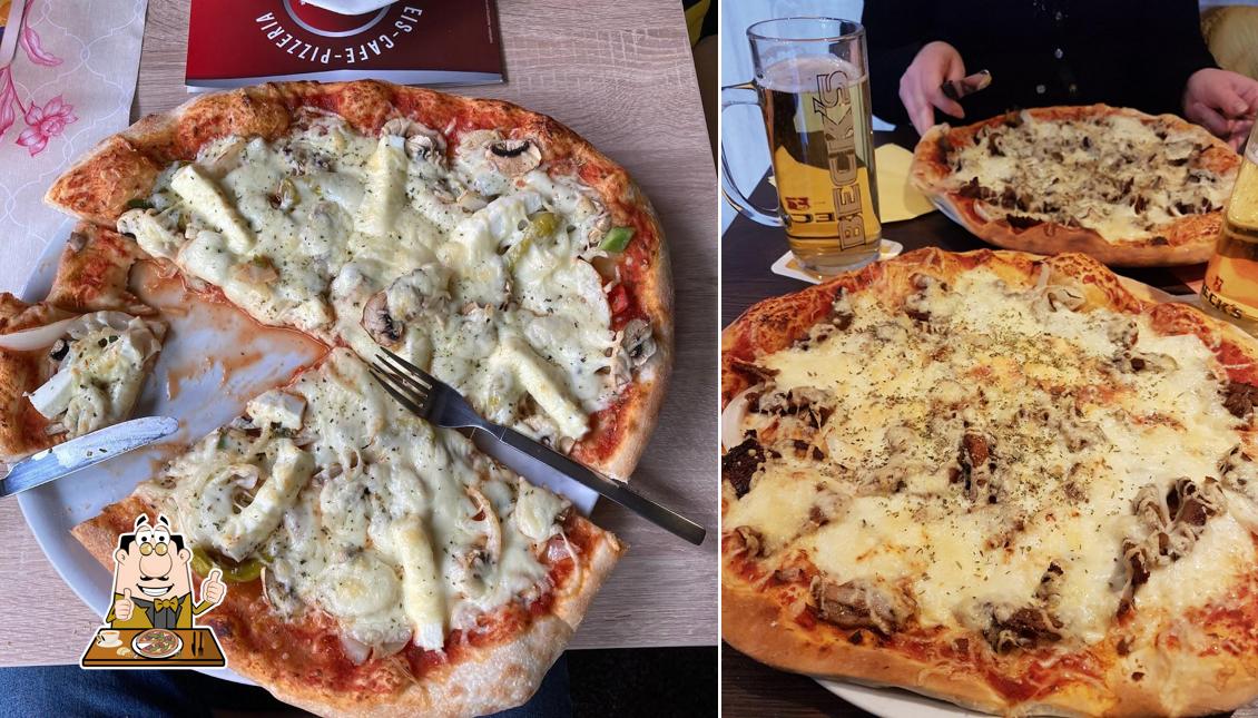 Kostet eine Pizza bei Cafe Bistro Pizzeria Kontakt