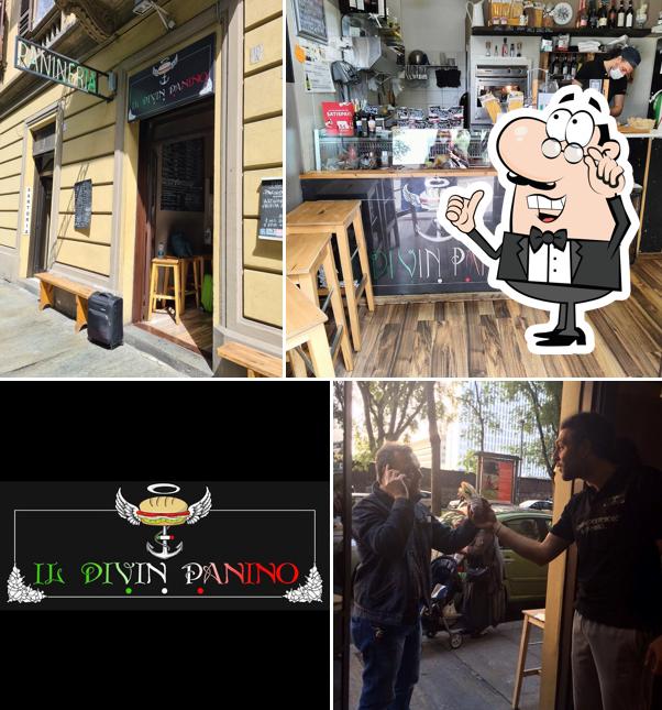 Gli interni di Il Divin Panino