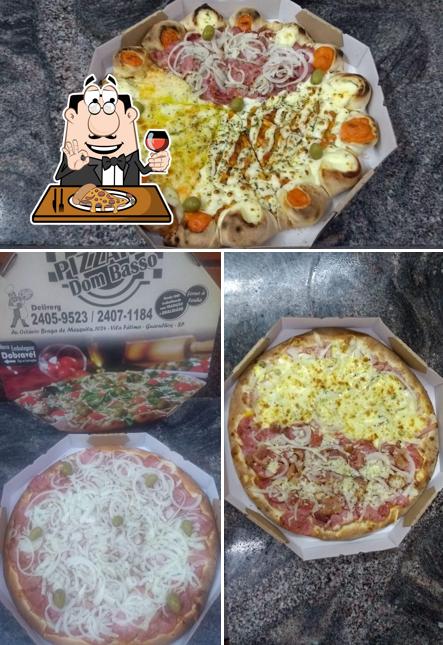 Peça diversos variedades de pizza