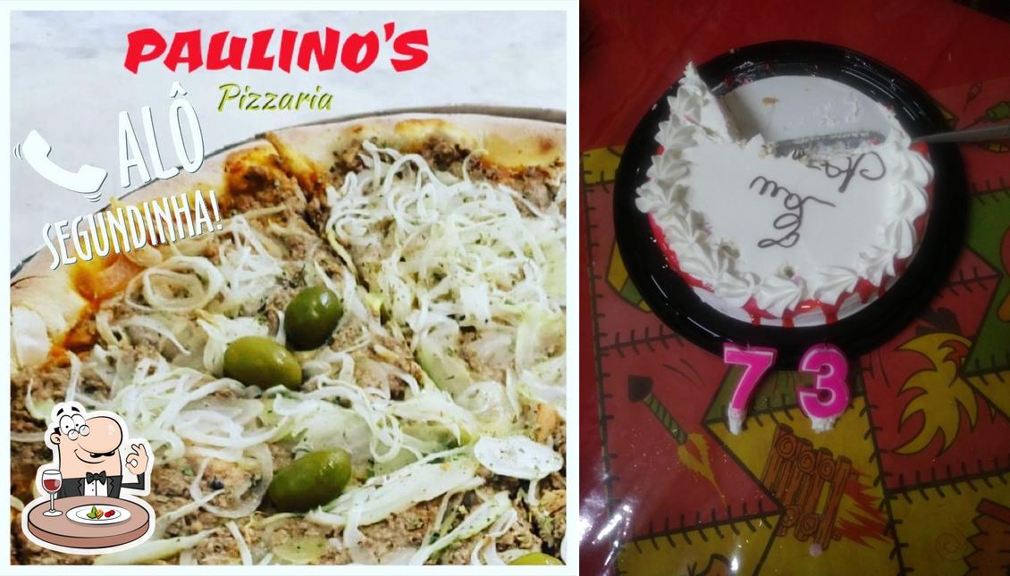 Comida em Pizzaria Paulino's