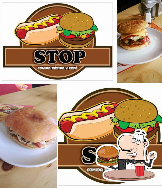 Try out a burger at STOP