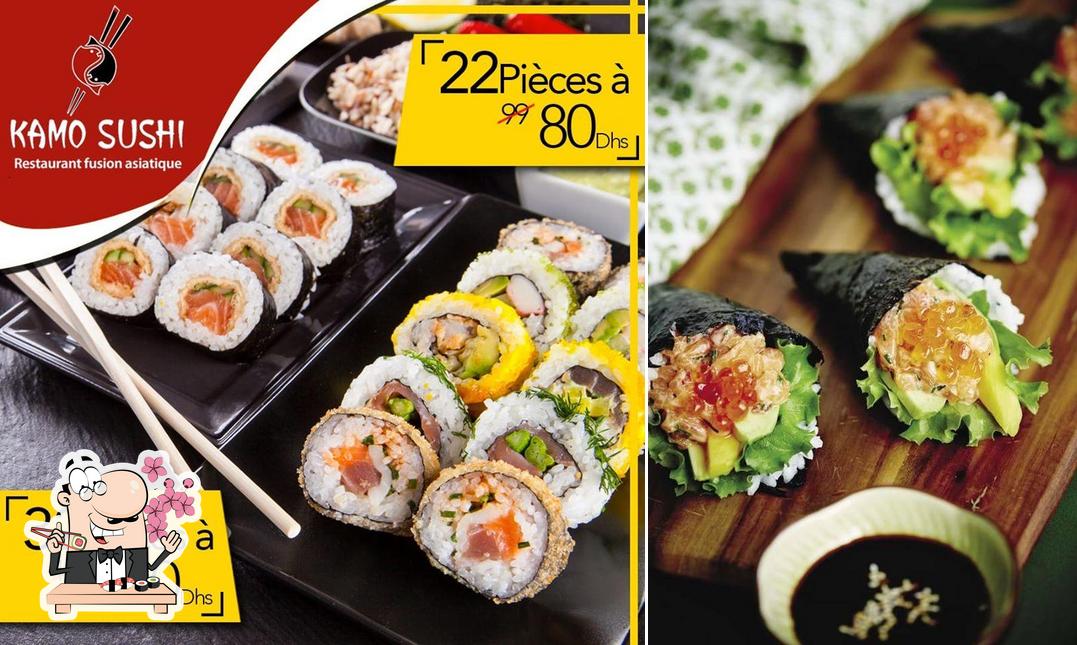 Kostet verschiedene Sushi-Optionen